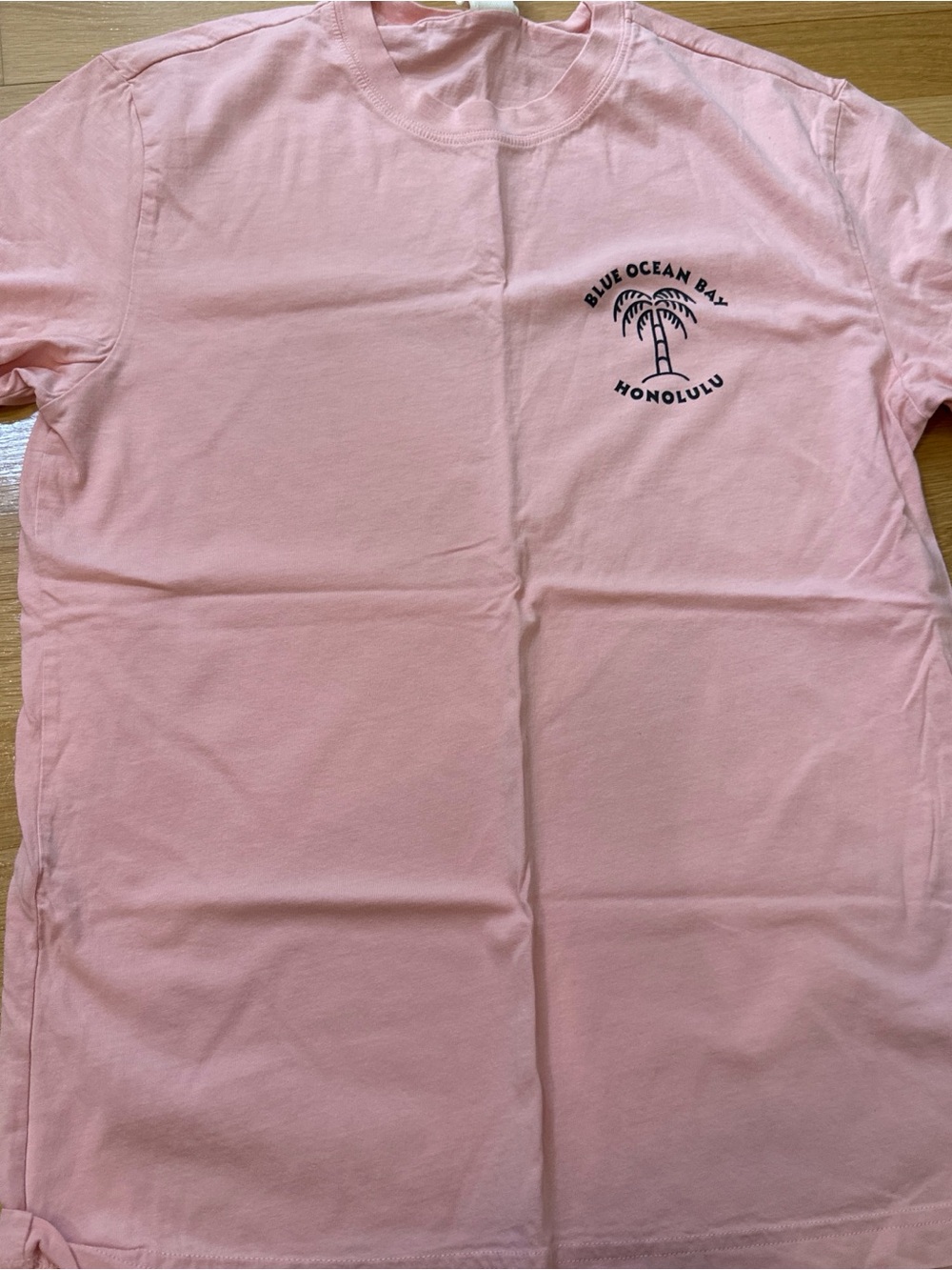 H&M Light Pink Honolulu Graphic Short Sleeve Tee